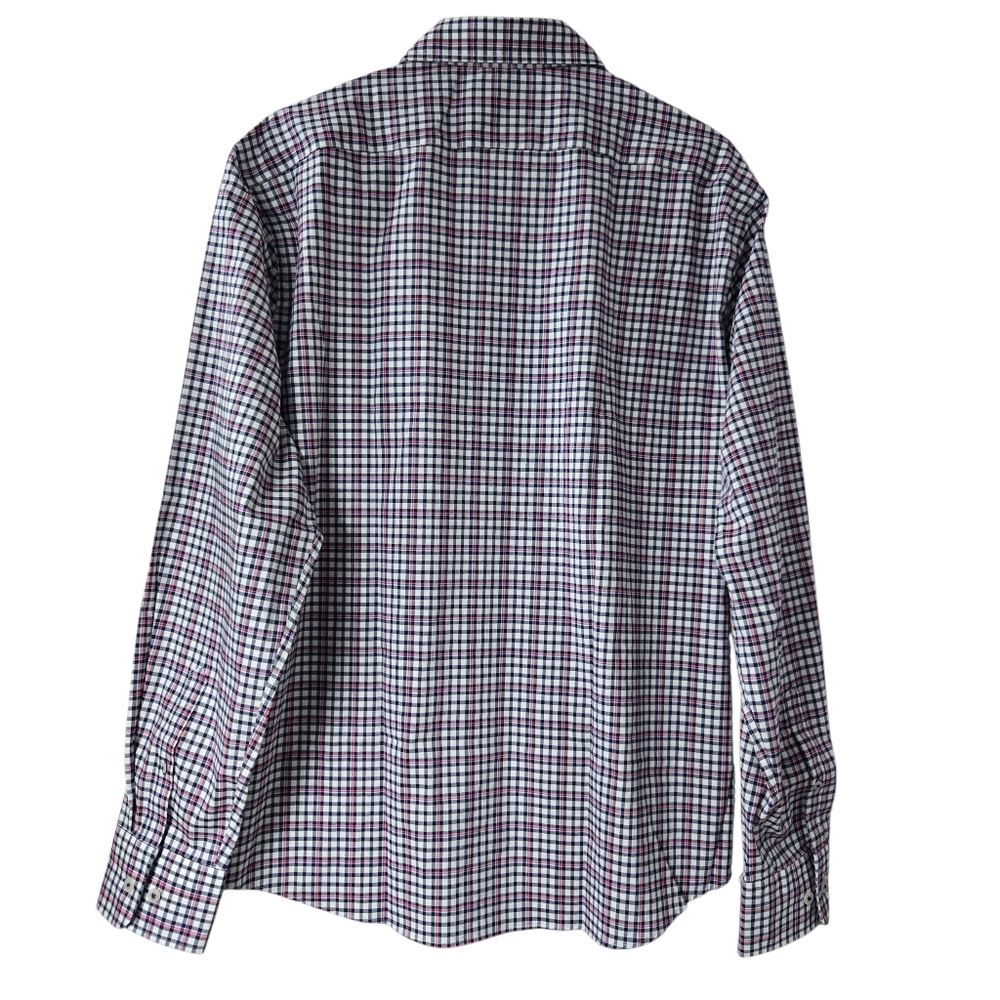 Twillory Untuckable Glow Button-Down Shirt Tailored Fit Plaid Check‎ - Picture 3 of 13